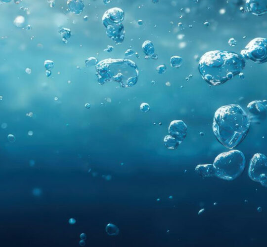 agua con burbujas