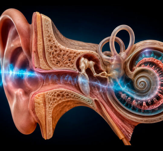 imagen 3d del oido