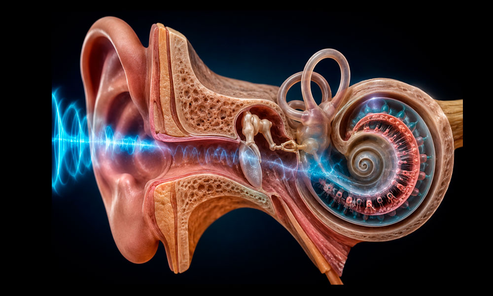 imagen 3d del oido