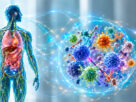 imagen 3d del cuerpo humano y el sistema inmune